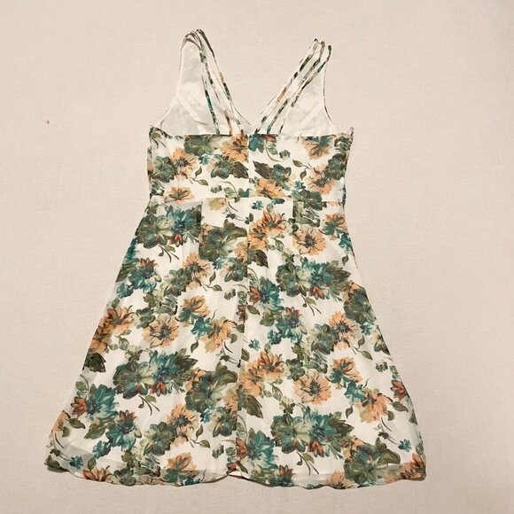 Forever 21 Contemporary Floral Dress Womens Size Large - Picture 10 of 16